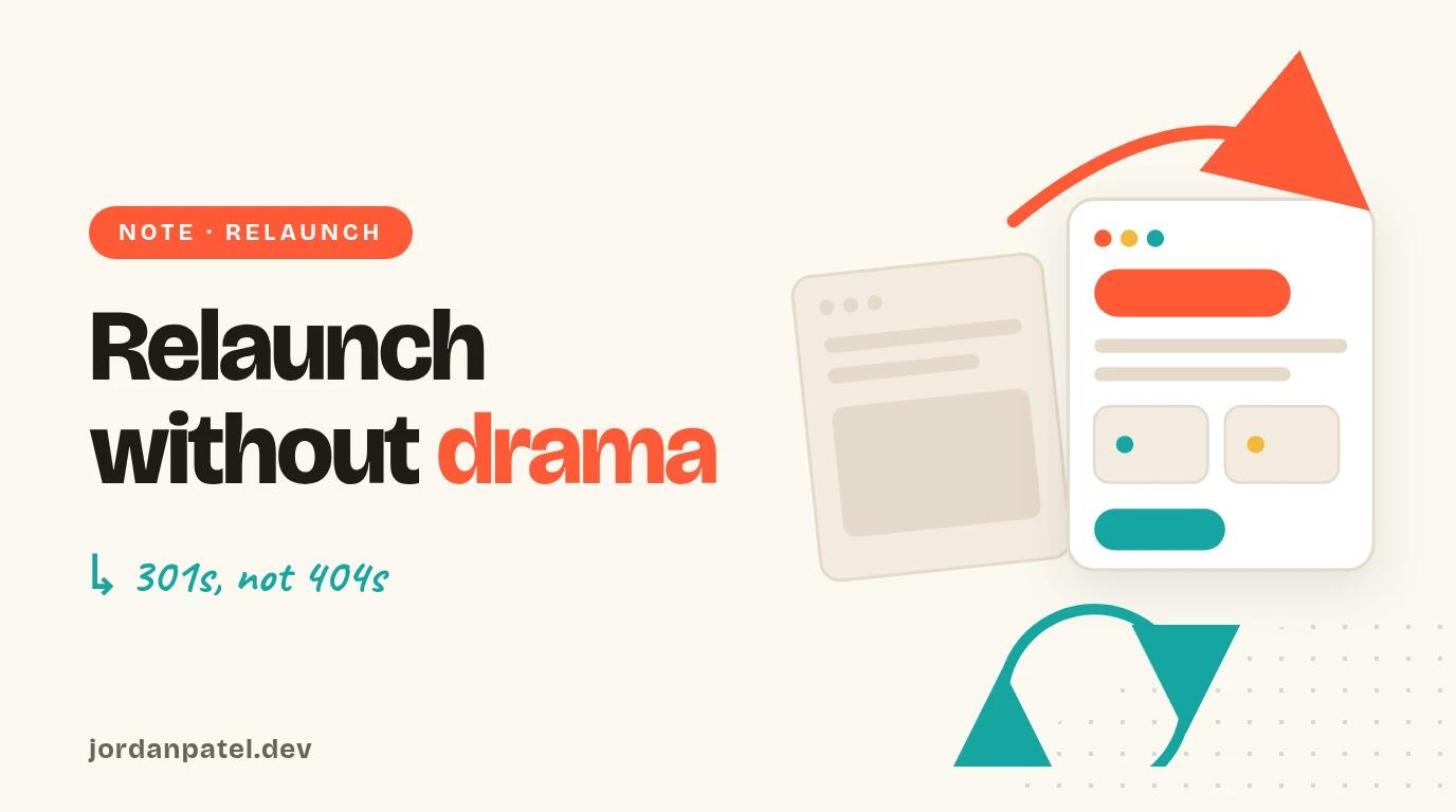Illustration: an old website arcing toward its new version